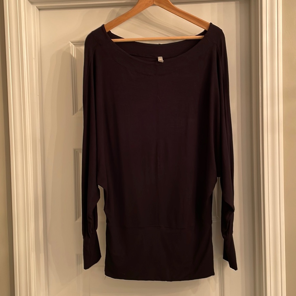 Free People scoop neck long sleeve shirt